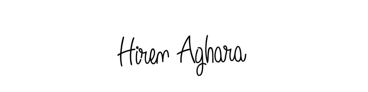 Here are the top 10 professional signature styles for the name Hiren Aghara. These are the best autograph styles you can use for your name. Hiren Aghara signature style 5 images and pictures png