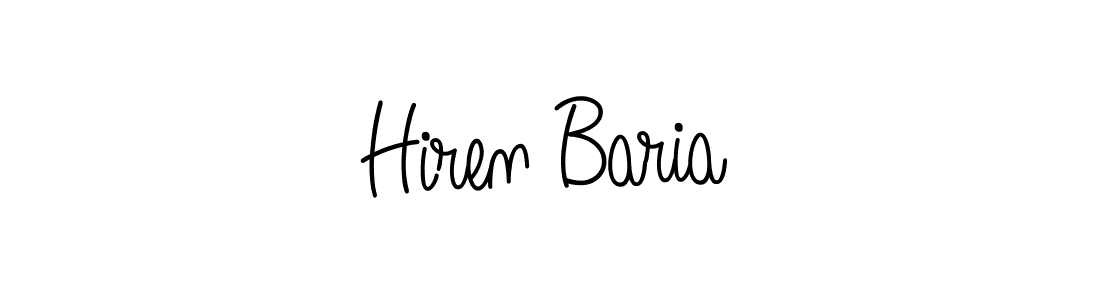 How to Draw Hiren Baria signature style? Angelique-Rose-font-FFP is a latest design signature styles for name Hiren Baria. Hiren Baria signature style 5 images and pictures png