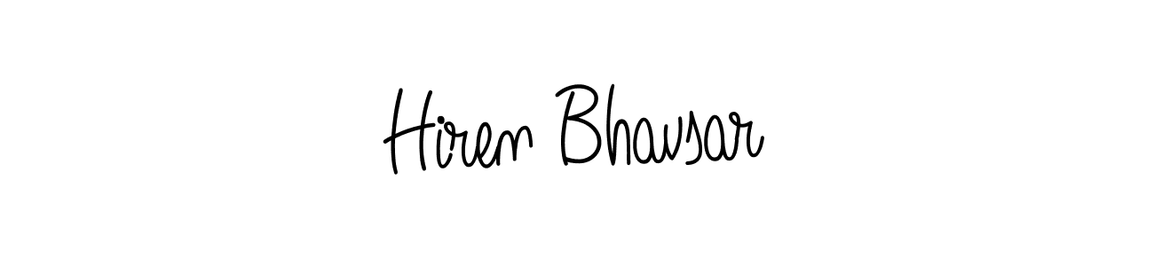 Hiren Bhavsar stylish signature style. Best Handwritten Sign (Angelique-Rose-font-FFP) for my name. Handwritten Signature Collection Ideas for my name Hiren Bhavsar. Hiren Bhavsar signature style 5 images and pictures png