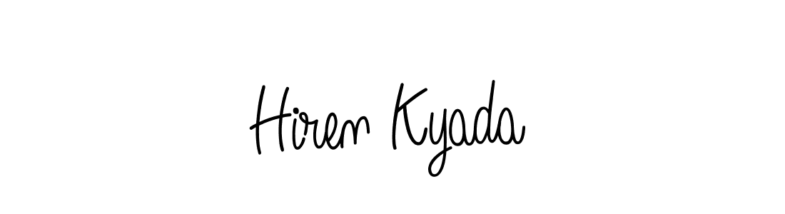 Once you've used our free online signature maker to create your best signature Angelique-Rose-font-FFP style, it's time to enjoy all of the benefits that Hiren Kyada name signing documents. Hiren Kyada signature style 5 images and pictures png