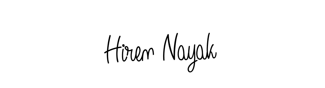 Also we have Hiren Nayak name is the best signature style. Create professional handwritten signature collection using Angelique-Rose-font-FFP autograph style. Hiren Nayak signature style 5 images and pictures png