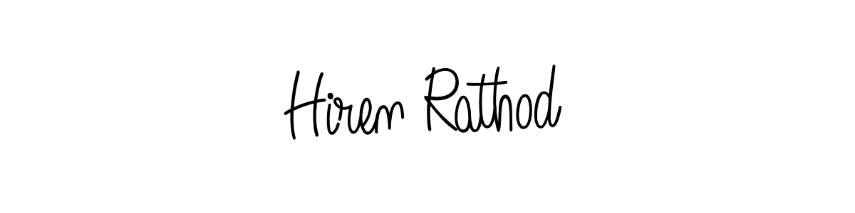 How to Draw Hiren Rathod signature style? Angelique-Rose-font-FFP is a latest design signature styles for name Hiren Rathod. Hiren Rathod signature style 5 images and pictures png