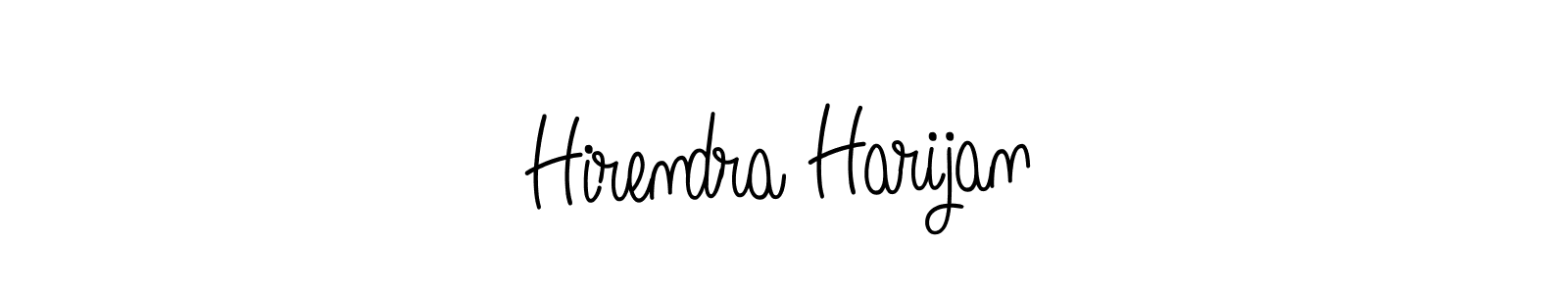 Hirendra Harijan stylish signature style. Best Handwritten Sign (Angelique-Rose-font-FFP) for my name. Handwritten Signature Collection Ideas for my name Hirendra Harijan. Hirendra Harijan signature style 5 images and pictures png