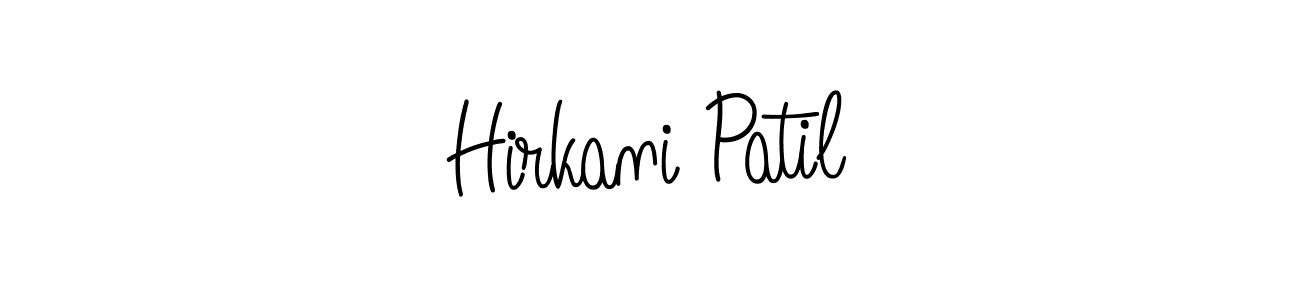 Check out images of Autograph of Hirkani Patil name. Actor Hirkani Patil Signature Style. Angelique-Rose-font-FFP is a professional sign style online. Hirkani Patil signature style 5 images and pictures png
