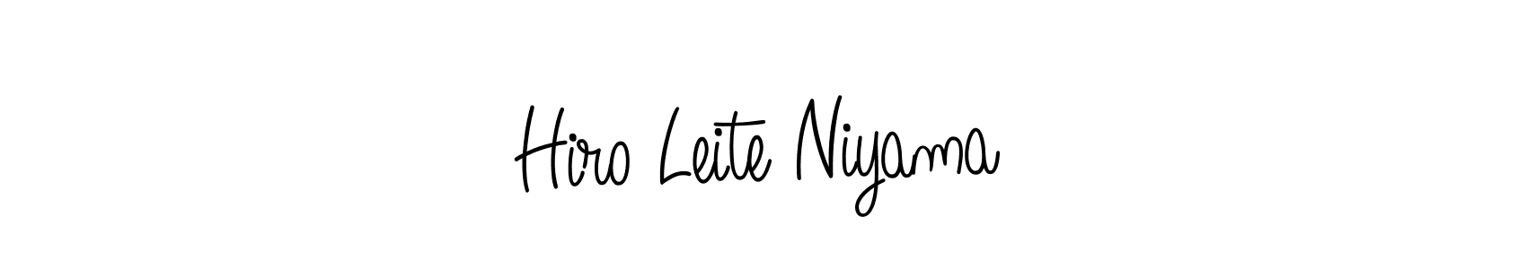 How to make Hiro Leite Niyama signature? Angelique-Rose-font-FFP is a professional autograph style. Create handwritten signature for Hiro Leite Niyama name. Hiro Leite Niyama signature style 5 images and pictures png
