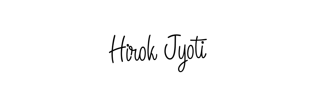 Hirok Jyoti stylish signature style. Best Handwritten Sign (Angelique-Rose-font-FFP) for my name. Handwritten Signature Collection Ideas for my name Hirok Jyoti. Hirok Jyoti signature style 5 images and pictures png