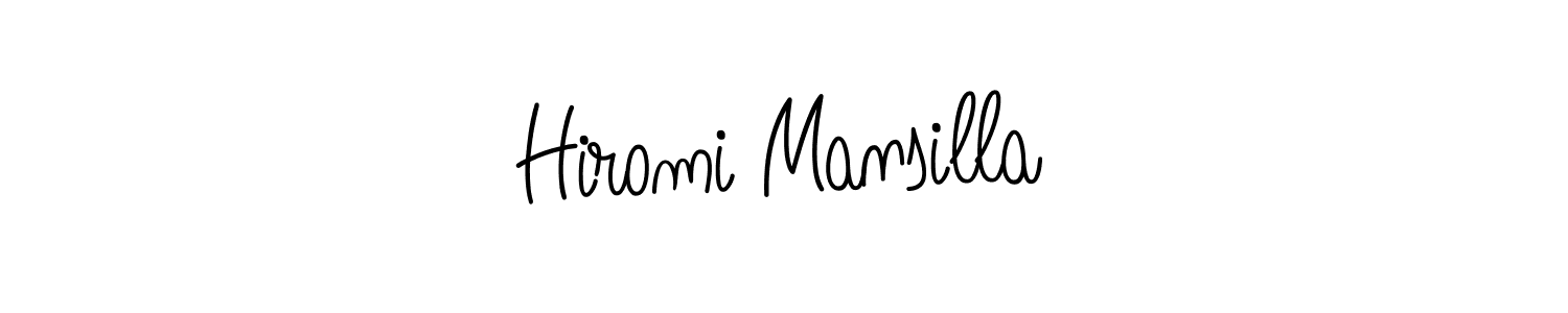 Angelique-Rose-font-FFP is a professional signature style that is perfect for those who want to add a touch of class to their signature. It is also a great choice for those who want to make their signature more unique. Get Hiromi Mansilla name to fancy signature for free. Hiromi Mansilla signature style 5 images and pictures png