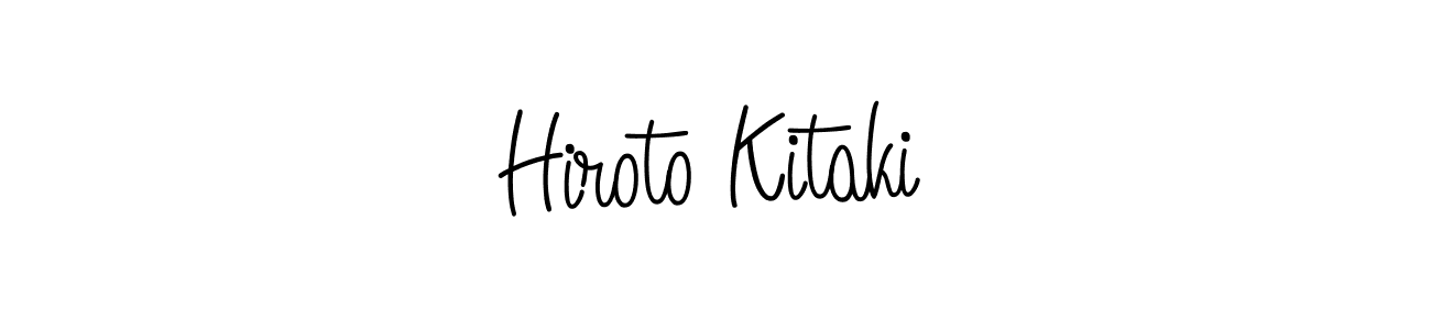 How to make Hiroto Kitaki signature? Angelique-Rose-font-FFP is a professional autograph style. Create handwritten signature for Hiroto Kitaki name. Hiroto Kitaki signature style 5 images and pictures png