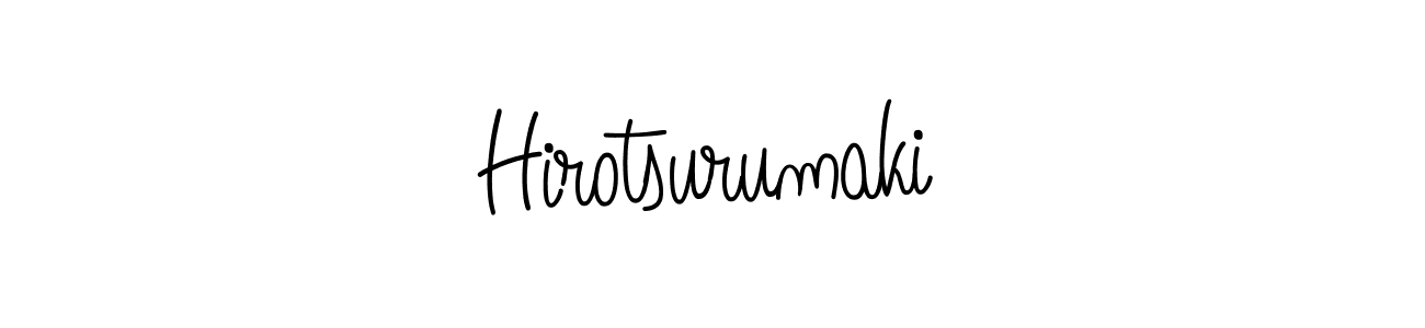 Create a beautiful signature design for name Hirotsurumaki. With this signature (Angelique-Rose-font-FFP) fonts, you can make a handwritten signature for free. Hirotsurumaki signature style 5 images and pictures png