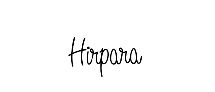 Create a beautiful signature design for name Hirpara. With this signature (Angelique-Rose-font-FFP) fonts, you can make a handwritten signature for free. Hirpara signature style 5 images and pictures png