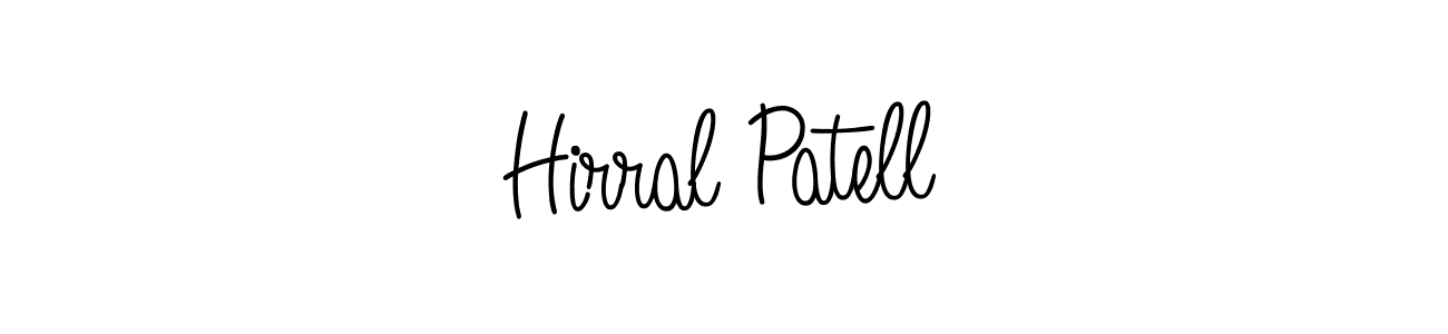 Once you've used our free online signature maker to create your best signature Angelique-Rose-font-FFP style, it's time to enjoy all of the benefits that Hirral Patell name signing documents. Hirral Patell signature style 5 images and pictures png