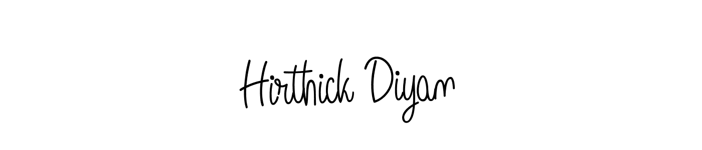 Best and Professional Signature Style for Hirthick Diyan. Angelique-Rose-font-FFP Best Signature Style Collection. Hirthick Diyan signature style 5 images and pictures png