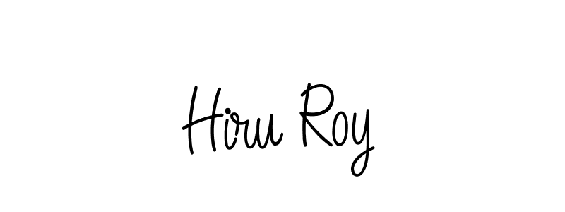 How to make Hiru Roy name signature. Use Angelique-Rose-font-FFP style for creating short signs online. This is the latest handwritten sign. Hiru Roy signature style 5 images and pictures png