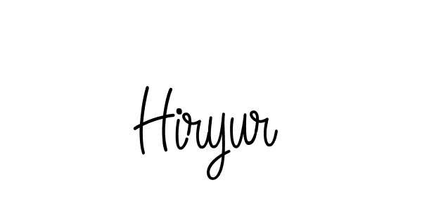 The best way (Angelique-Rose-font-FFP) to make a short signature is to pick only two or three words in your name. The name Hiryur include a total of six letters. For converting this name. Hiryur signature style 5 images and pictures png