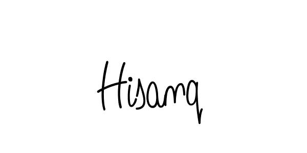 How to Draw Hisanq signature style? Angelique-Rose-font-FFP is a latest design signature styles for name Hisanq. Hisanq signature style 5 images and pictures png