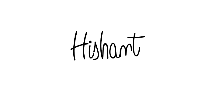 Design your own signature with our free online signature maker. With this signature software, you can create a handwritten (Angelique-Rose-font-FFP) signature for name Hishant. Hishant signature style 5 images and pictures png