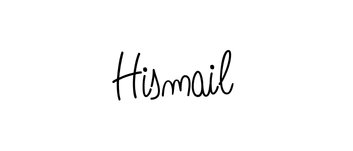 Use a signature maker to create a handwritten signature online. With this signature software, you can design (Angelique-Rose-font-FFP) your own signature for name Hismail. Hismail signature style 5 images and pictures png