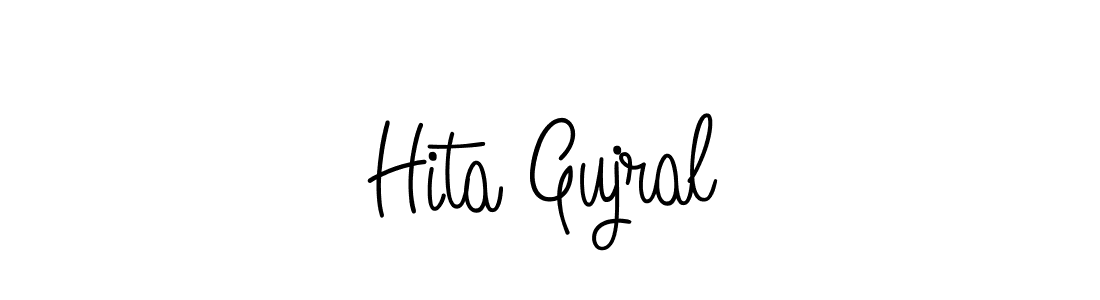 if you are searching for the best signature style for your name Hita Gujral. so please give up your signature search. here we have designed multiple signature styles  using Angelique-Rose-font-FFP. Hita Gujral signature style 5 images and pictures png