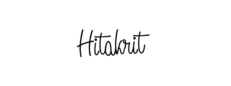 Make a beautiful signature design for name Hitakrit. Use this online signature maker to create a handwritten signature for free. Hitakrit signature style 5 images and pictures png