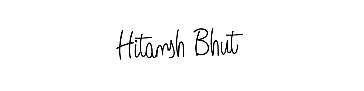 You can use this online signature creator to create a handwritten signature for the name Hitansh Bhut. This is the best online autograph maker. Hitansh Bhut signature style 5 images and pictures png
