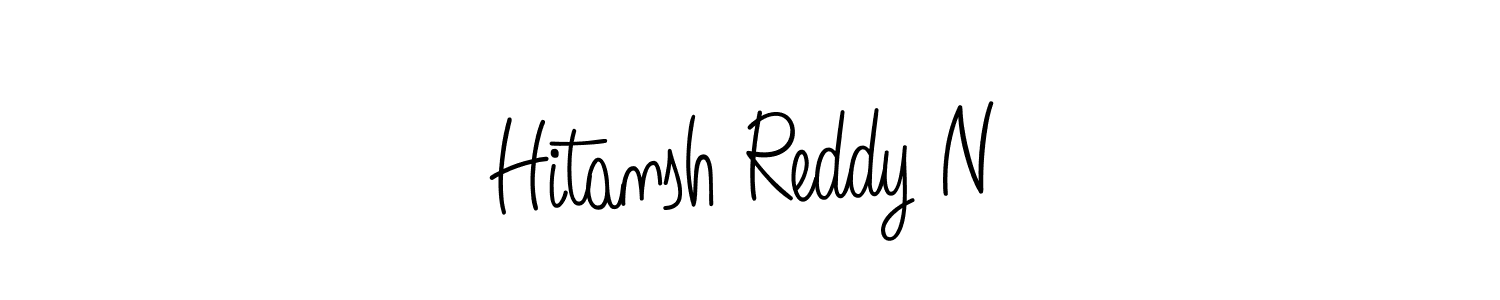 How to make Hitansh Reddy N signature? Angelique-Rose-font-FFP is a professional autograph style. Create handwritten signature for Hitansh Reddy N name. Hitansh Reddy N signature style 5 images and pictures png