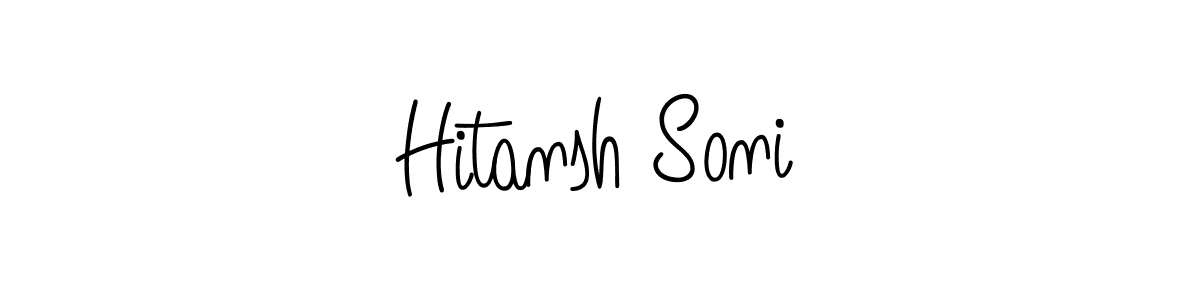 Best and Professional Signature Style for Hitansh Soni. Angelique-Rose-font-FFP Best Signature Style Collection. Hitansh Soni signature style 5 images and pictures png