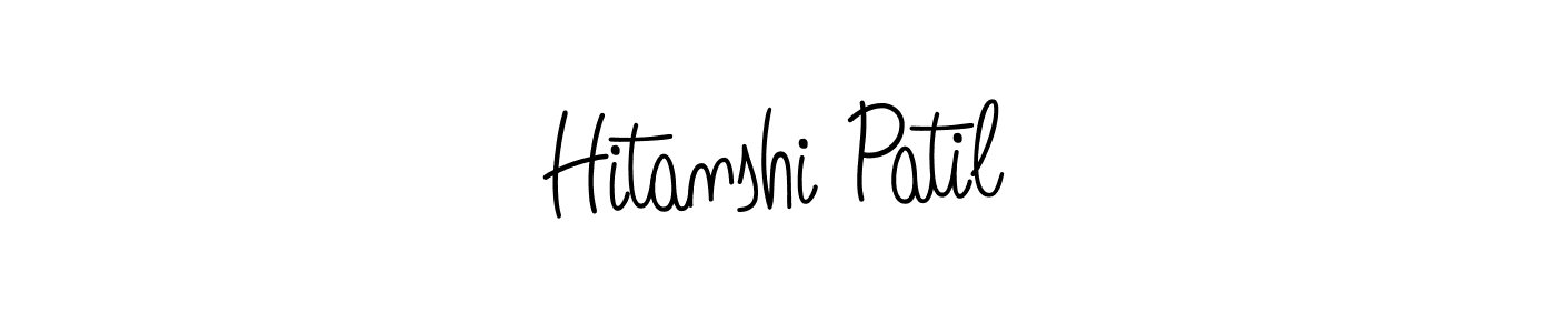 if you are searching for the best signature style for your name Hitanshi Patil. so please give up your signature search. here we have designed multiple signature styles  using Angelique-Rose-font-FFP. Hitanshi Patil signature style 5 images and pictures png