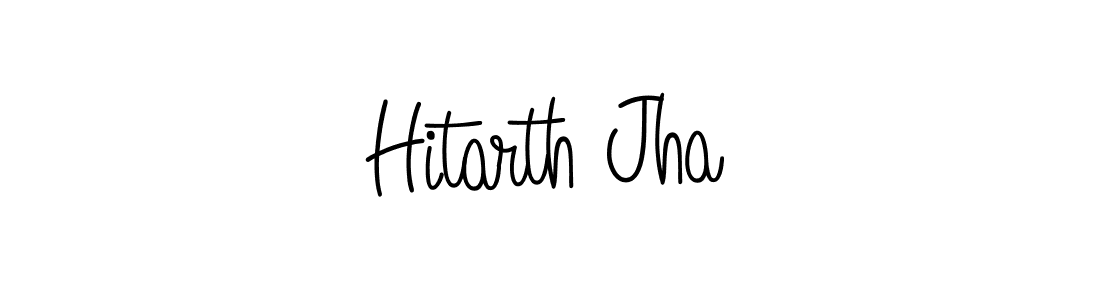How to make Hitarth Jha signature? Angelique-Rose-font-FFP is a professional autograph style. Create handwritten signature for Hitarth Jha name. Hitarth Jha signature style 5 images and pictures png