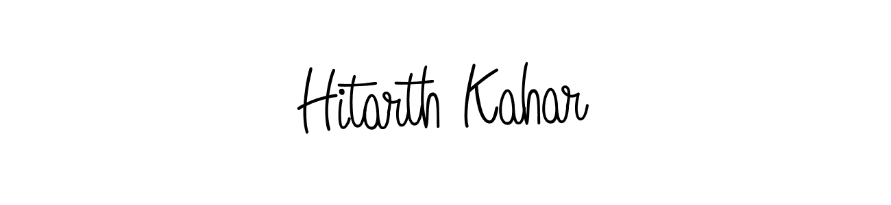 How to Draw Hitarth Kahar signature style? Angelique-Rose-font-FFP is a latest design signature styles for name Hitarth Kahar. Hitarth Kahar signature style 5 images and pictures png
