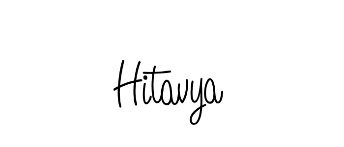 How to make Hitavya signature? Angelique-Rose-font-FFP is a professional autograph style. Create handwritten signature for Hitavya name. Hitavya signature style 5 images and pictures png