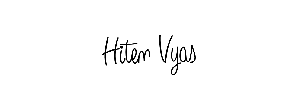 Design your own signature with our free online signature maker. With this signature software, you can create a handwritten (Angelique-Rose-font-FFP) signature for name Hiten Vyas. Hiten Vyas signature style 5 images and pictures png