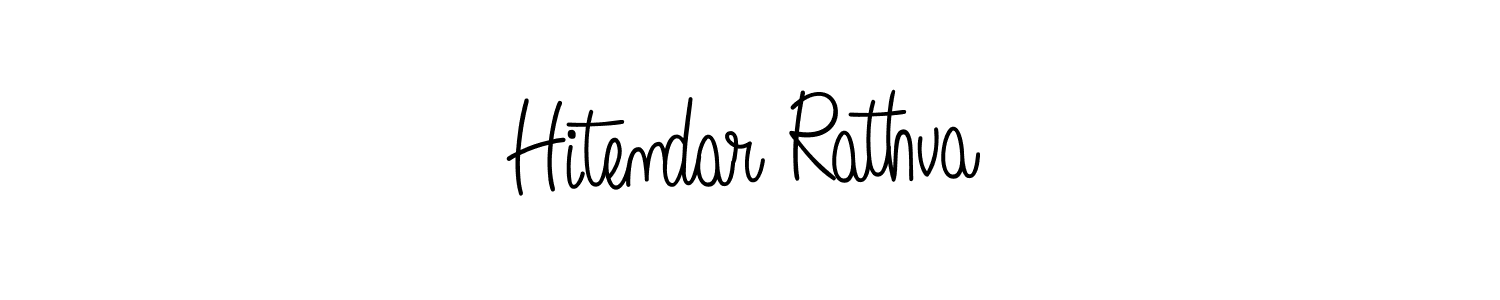 Hitendar Rathva stylish signature style. Best Handwritten Sign (Angelique-Rose-font-FFP) for my name. Handwritten Signature Collection Ideas for my name Hitendar Rathva. Hitendar Rathva signature style 5 images and pictures png