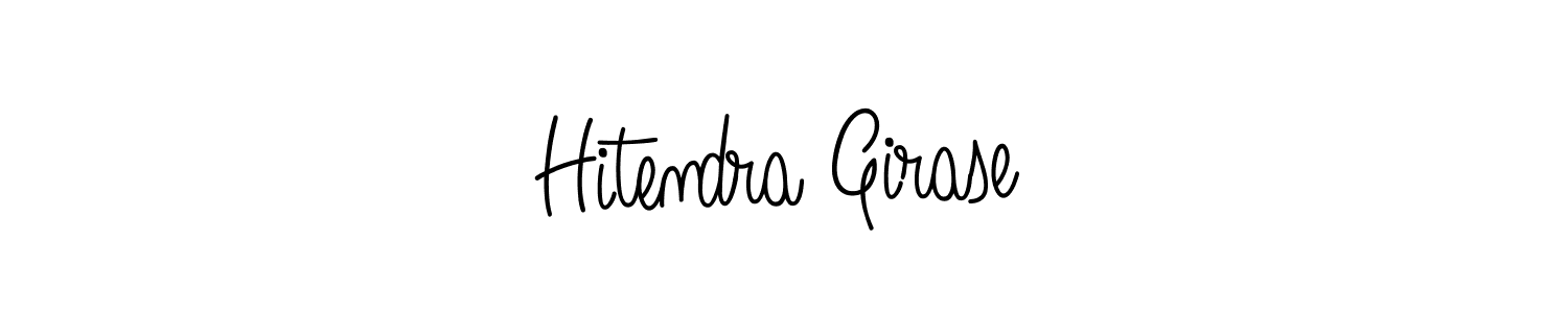 Also we have Hitendra Girase name is the best signature style. Create professional handwritten signature collection using Angelique-Rose-font-FFP autograph style. Hitendra Girase signature style 5 images and pictures png