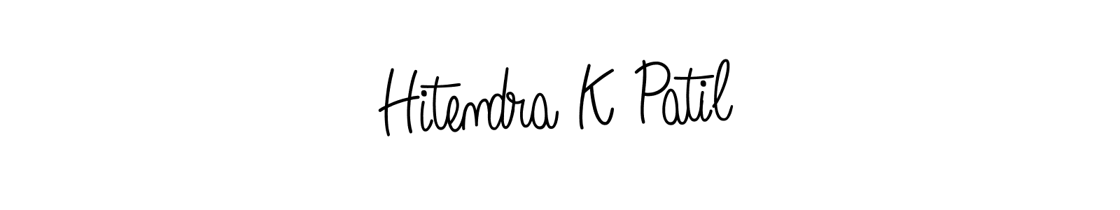 Make a beautiful signature design for name Hitendra K Patil. Use this online signature maker to create a handwritten signature for free. Hitendra K Patil signature style 5 images and pictures png