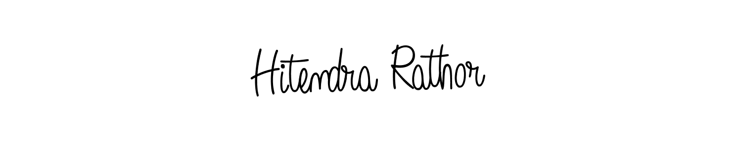 Also we have Hitendra Rathor name is the best signature style. Create professional handwritten signature collection using Angelique-Rose-font-FFP autograph style. Hitendra Rathor signature style 5 images and pictures png