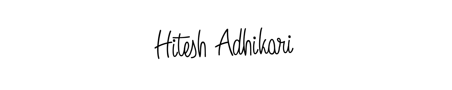 It looks lik you need a new signature style for name Hitesh Adhikari. Design unique handwritten (Angelique-Rose-font-FFP) signature with our free signature maker in just a few clicks. Hitesh Adhikari signature style 5 images and pictures png