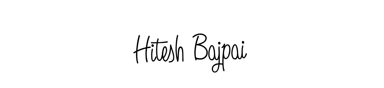 Hitesh Bajpai stylish signature style. Best Handwritten Sign (Angelique-Rose-font-FFP) for my name. Handwritten Signature Collection Ideas for my name Hitesh Bajpai. Hitesh Bajpai signature style 5 images and pictures png