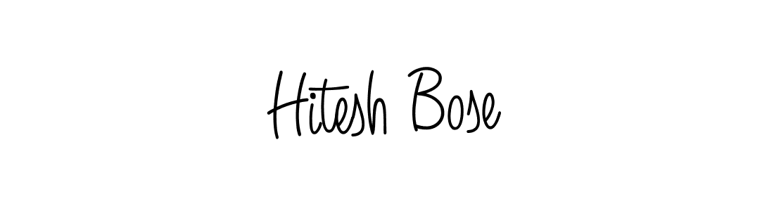 How to Draw Hitesh Bose signature style? Angelique-Rose-font-FFP is a latest design signature styles for name Hitesh Bose. Hitesh Bose signature style 5 images and pictures png