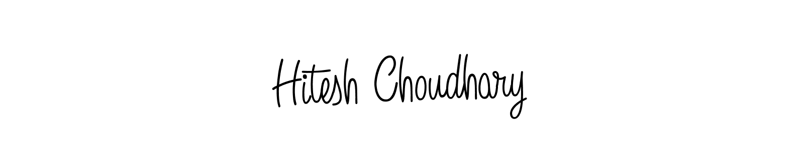 How to Draw Hitesh Choudhary signature style? Angelique-Rose-font-FFP is a latest design signature styles for name Hitesh Choudhary. Hitesh Choudhary signature style 5 images and pictures png
