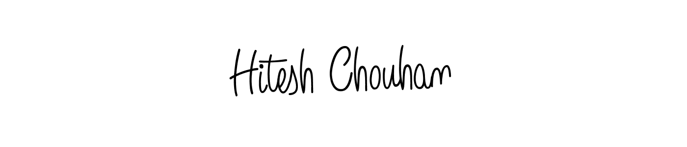 Design your own signature with our free online signature maker. With this signature software, you can create a handwritten (Angelique-Rose-font-FFP) signature for name Hitesh Chouhan. Hitesh Chouhan signature style 5 images and pictures png