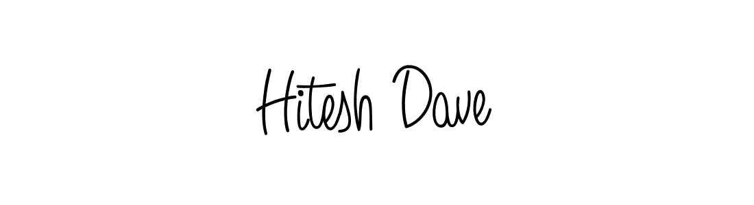 Also we have Hitesh Dave name is the best signature style. Create professional handwritten signature collection using Angelique-Rose-font-FFP autograph style. Hitesh Dave signature style 5 images and pictures png