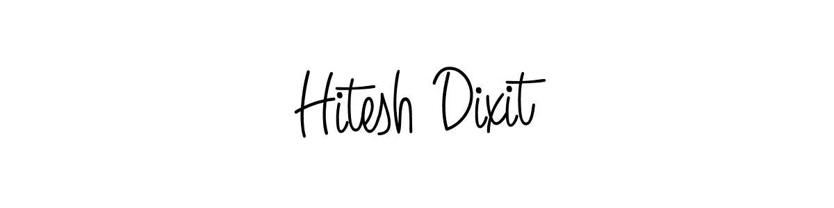 How to make Hitesh Dixit signature? Angelique-Rose-font-FFP is a professional autograph style. Create handwritten signature for Hitesh Dixit name. Hitesh Dixit signature style 5 images and pictures png