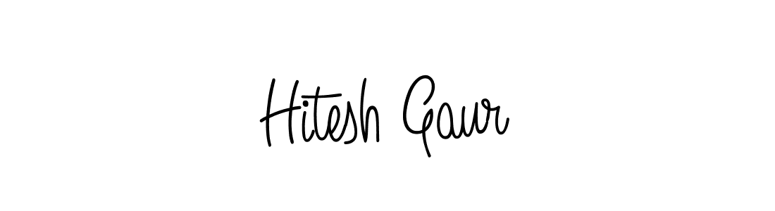 Create a beautiful signature design for name Hitesh Gaur. With this signature (Angelique-Rose-font-FFP) fonts, you can make a handwritten signature for free. Hitesh Gaur signature style 5 images and pictures png