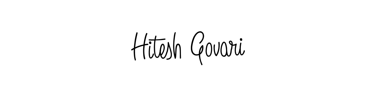 Once you've used our free online signature maker to create your best signature Angelique-Rose-font-FFP style, it's time to enjoy all of the benefits that Hitesh Govari name signing documents. Hitesh Govari signature style 5 images and pictures png