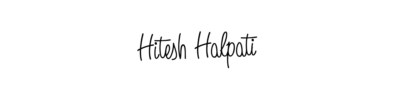 Angelique-Rose-font-FFP is a professional signature style that is perfect for those who want to add a touch of class to their signature. It is also a great choice for those who want to make their signature more unique. Get Hitesh Halpati name to fancy signature for free. Hitesh Halpati signature style 5 images and pictures png