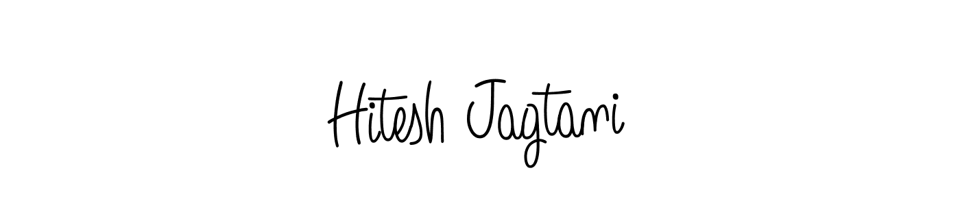 Also we have Hitesh Jagtani name is the best signature style. Create professional handwritten signature collection using Angelique-Rose-font-FFP autograph style. Hitesh Jagtani signature style 5 images and pictures png