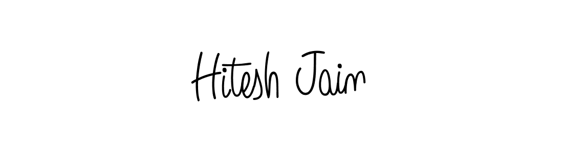 Hitesh Jain stylish signature style. Best Handwritten Sign (Angelique-Rose-font-FFP) for my name. Handwritten Signature Collection Ideas for my name Hitesh Jain. Hitesh Jain signature style 5 images and pictures png