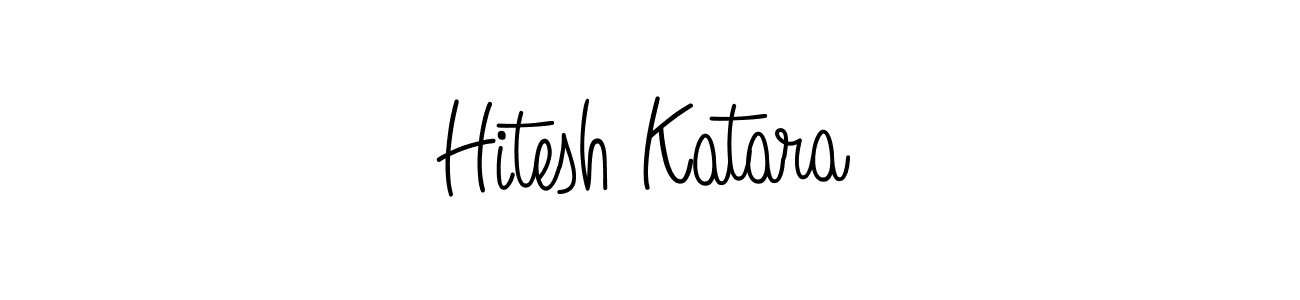 How to Draw Hitesh Katara signature style? Angelique-Rose-font-FFP is a latest design signature styles for name Hitesh Katara. Hitesh Katara signature style 5 images and pictures png