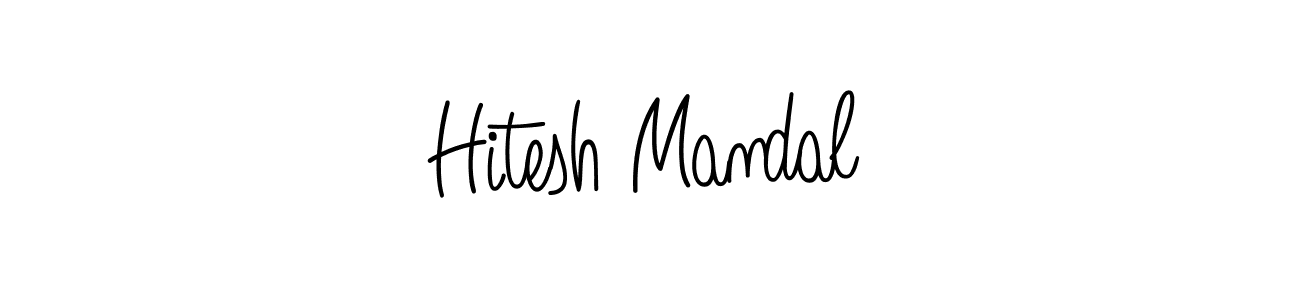 Make a short Hitesh Mandal signature style. Manage your documents anywhere anytime using Angelique-Rose-font-FFP. Create and add eSignatures, submit forms, share and send files easily. Hitesh Mandal signature style 5 images and pictures png