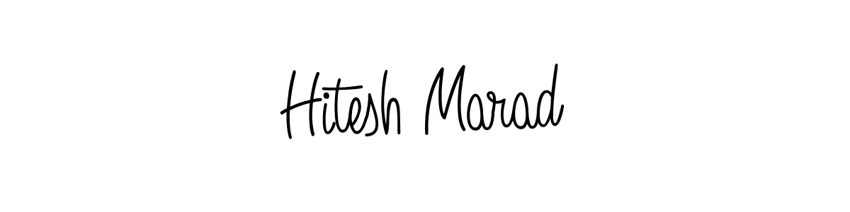 Make a beautiful signature design for name Hitesh Marad. Use this online signature maker to create a handwritten signature for free. Hitesh Marad signature style 5 images and pictures png